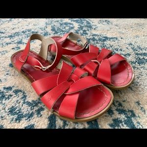 🍎Saltwater Sandals Women’s 10 Red Leather🍎